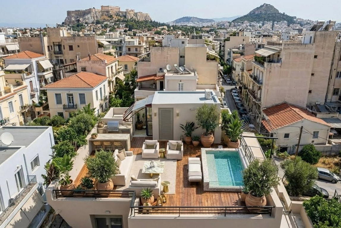 Modern entrance door