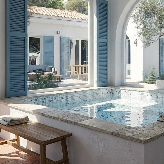 Equipped fitness room