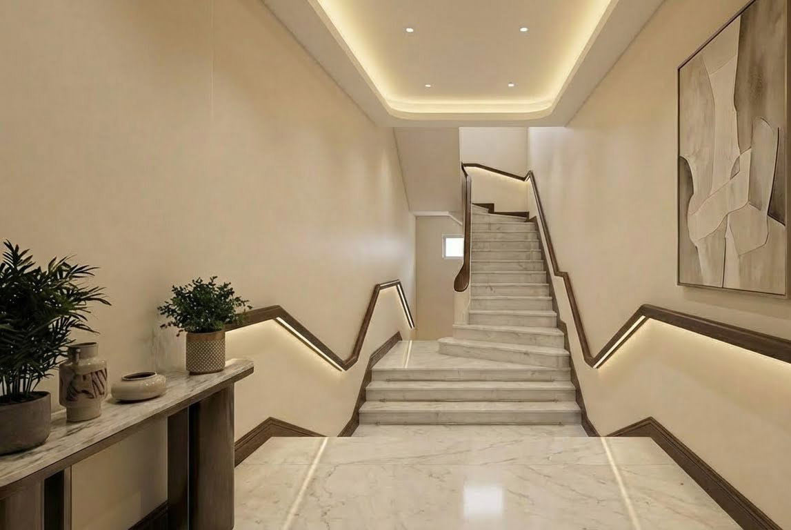 Hall d'entrée avec escalier