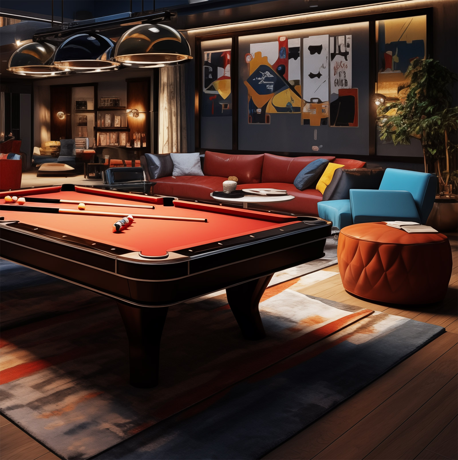 Salle de sport équipée